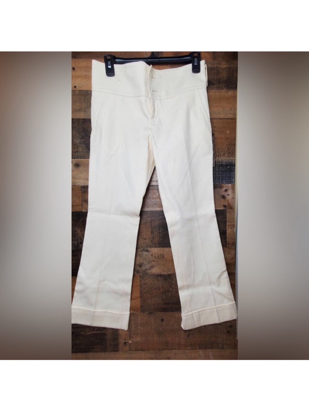Gucci Women's Cream Stretch Flare Jeans